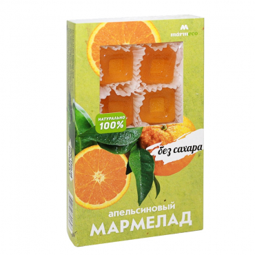 Мармелад Апельсиновый без сахара 170 гр.