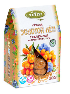 Печенье Vitlen Золотой лён с облепихой
